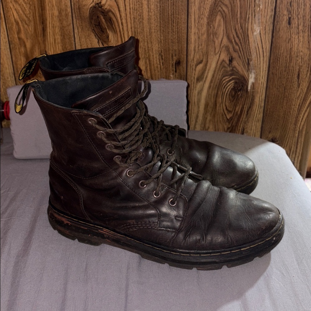 Dr. Martens Brown Combs Leather Boots - Picture 3 of 8